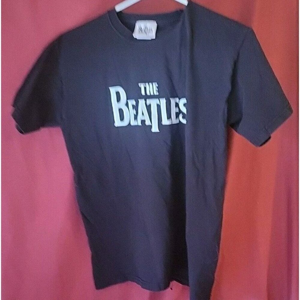 The Beatles T Shirt Apple Corps Mens Small Black Y2K Preowned